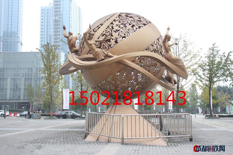 定制制作不锈钢镂空雕塑城市景观雕塑云南雕塑厂