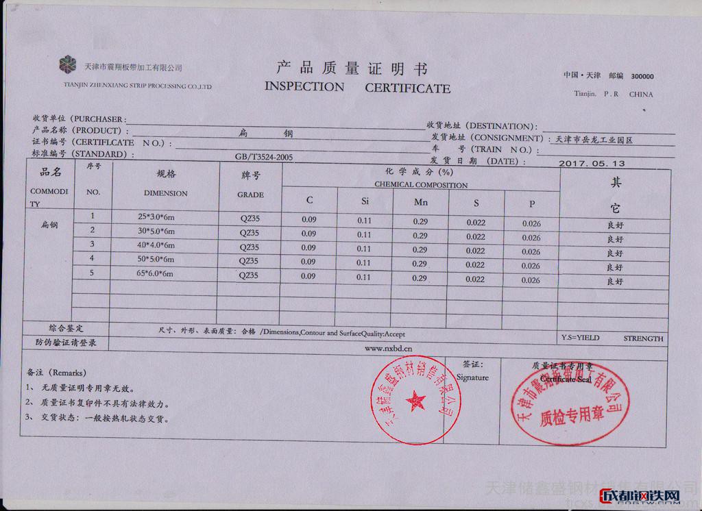 天津储鑫盛钢材厂价直销,价格优惠 热轧扁铁40*4扁钢50*5扁铁q235b