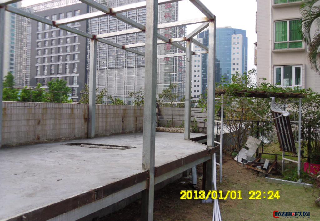 深圳铁棚架活动板房承接加工钢结构厂房车间 工地钢筋