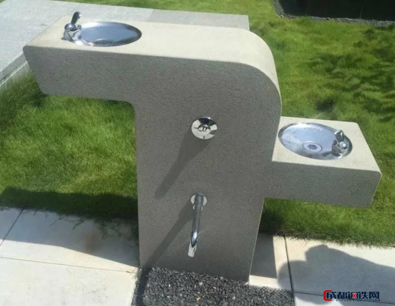 公园专用双盆户外饮水台 不锈钢双盆免杯饮水台 环保安全卫生饮水台