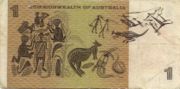 澳大利亚元1966年版1面值——反面